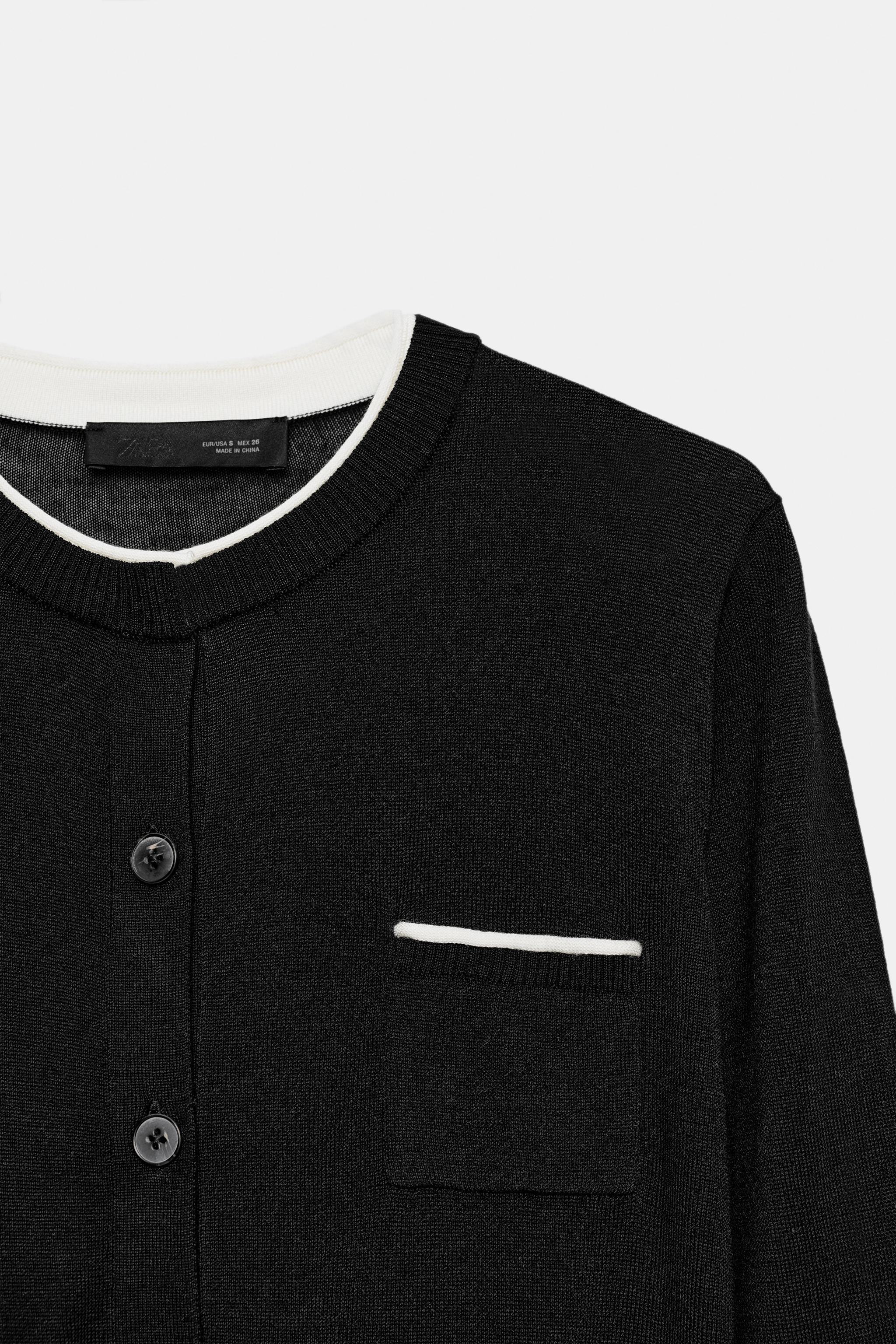 COMBINATION KNIT JACKET